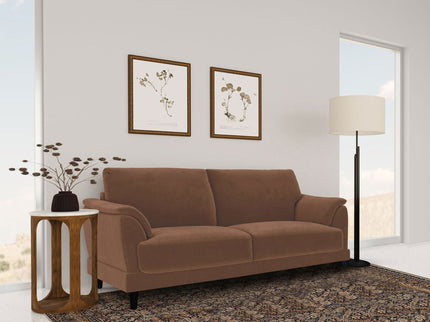 Dania - Sofa With Tufted Arms - Rust