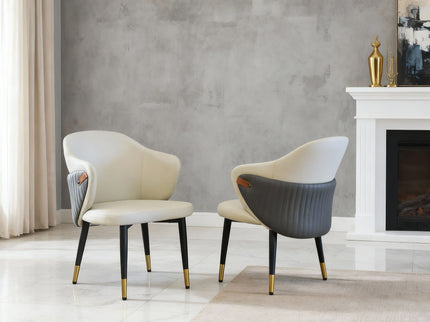 Dining Chairs Ergonomic (Set of 2) - Beige