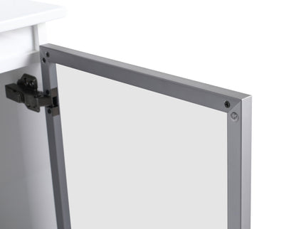 36" (35 1 / 4") Wall Mounted Bathroom Vanity, Cabinet With Half Door (Excluding Sink) - Glossy White