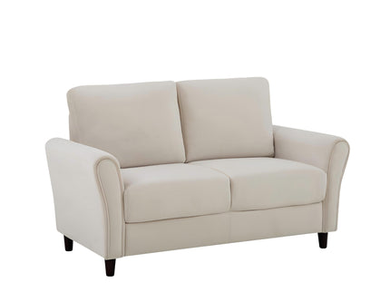 Patricia - Curved Arm Loveseat Sofa