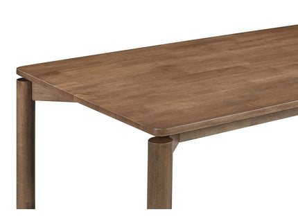 Svenstra - Rectangular Dining Table Set With Armless Side Chairs, Wood, Natural Walnut, 59 X 35.5 X 30 Inches