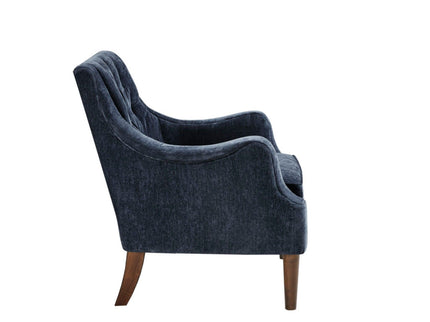 Button Tufted Accent Chair Vintage Style