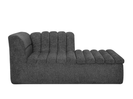 Upholstered L-Shaped Modular Sectional Sofa With Chaise, Wave-Shaped Armrest