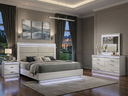 Glam - Bedroom Set With LED Headboard