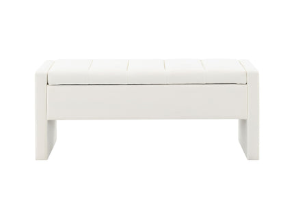 Modern Upholstered Large Bed End Bench With Storage