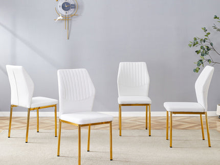 Luxury Simple Chair With Metal Leg