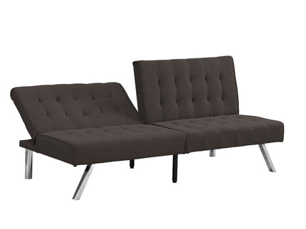Modern Sofa Bed With Wood Frame And Stainless Legs