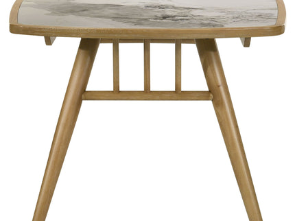 Teleli - 7 Piece Dining Set - Natural / Gray