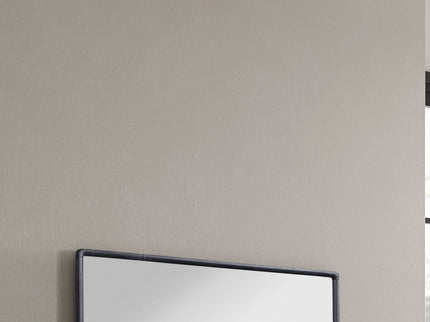 Rectangle Wood Mirror - Black