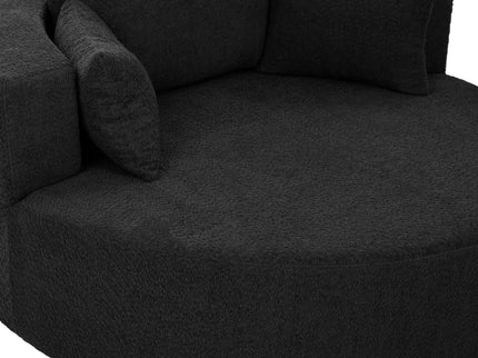 360° Swivel Chair Accent Barrel Chair With Removable Pillows