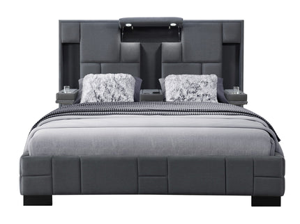 Yaris - Contemporary Bed With Wireless Charging And LED Lights