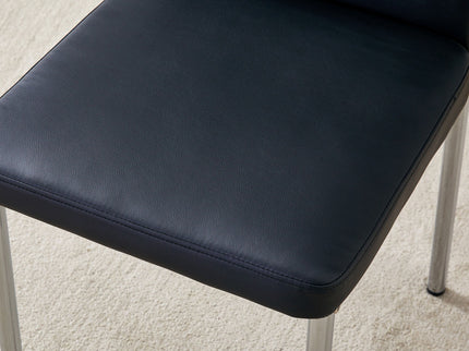 Luxury Simple High Resilience Dining Chair With Metal Legs