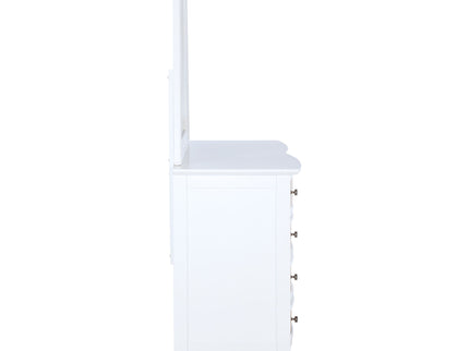 Talia - 10 Drawer Dresser And Mirror Set - White
