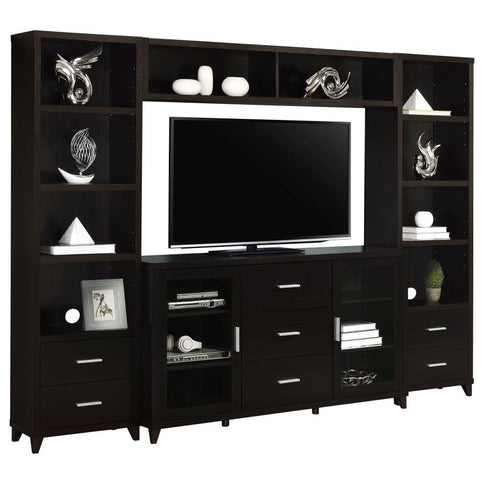 Lewes 4-piece 60-inch TV Entertainment Center Cappuccino