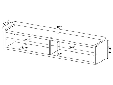 Lewes 4-piece 60-inch TV Entertainment Center Cappuccino
