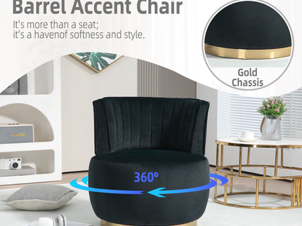 360 Degree Swivel Cuddle Barrel Accent Sofa Chair
