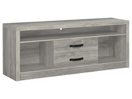 Burke 3-piece 59-inch TV Entertainment Center Grey Driftwood