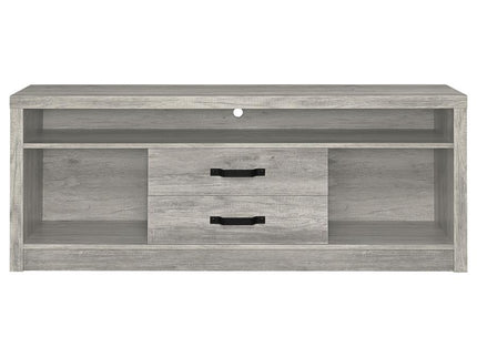 Burke 2-drawer Engineered Wood 59-inch TV Stand Grey Driftwood