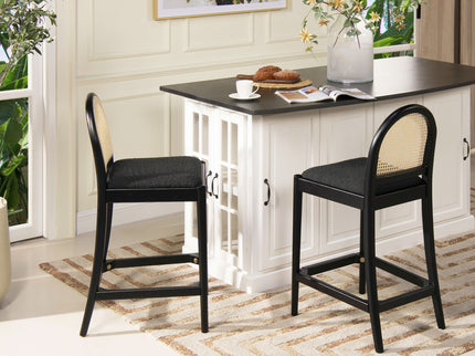 Panama - Curved Back Cane Counter Stool (Set of 2)