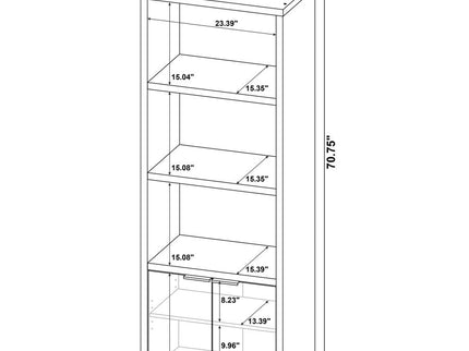 Tabby 3-piece 60-inch TV Entertainment Center Mango
