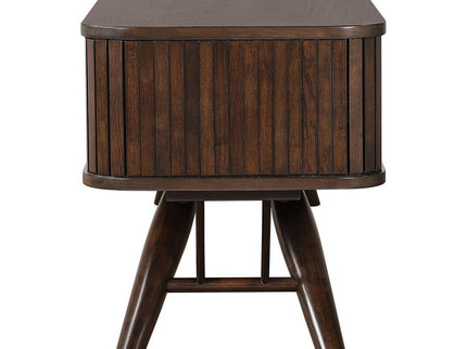 Valna Wood 71-inch TV Stand with Sliding Doors Walnut