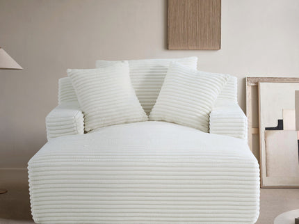 Cloudline - Oversized Chaise Lounge, Modern Comfy Couch With Full Foam Cushioning, Cozy Sleeper Sofabed
