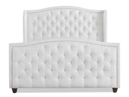 Marcella - Upholstered Shelter Headboard Bed Set