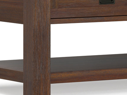 Monroe - Rectangular Coffee Table With Drawers - Brown
