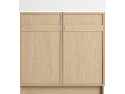 Freestanding Bathroom Vanity With Resin Sink & Soft Close Cabinet Doors