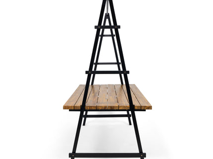 Huckleberry - Acacia Wood Outdoor Dining Table With Plant Hanger - Teak