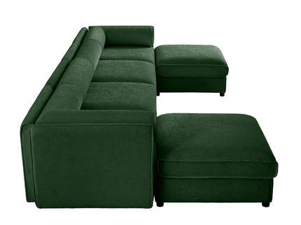 Contemporary Elegant Sofa With Storage And Ottoman