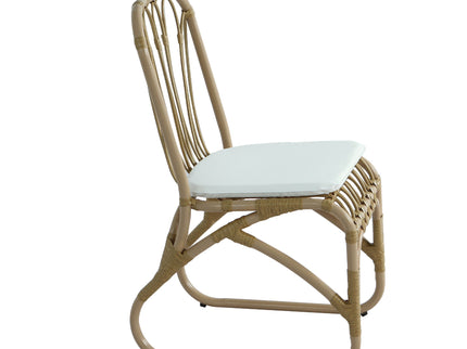 Outdoor Wicker Dining Chairs With Washable Cushion (Set of 2)