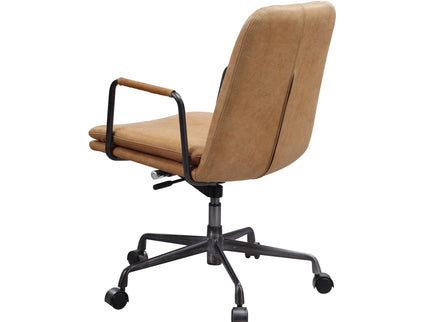 Eclarn - Top Grain Leather Office Chair - Brown