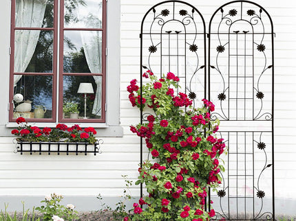 Metal Garden Trellis Rustproof Trellis For Climbing Plant Outdoor Flower Support