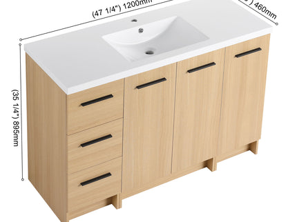 Floating Bathroom Vanity With Sink, Modular Cabinet