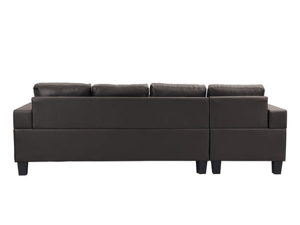 Modern Sectional Sofa Set With Chaise Lounge And Cup Holder