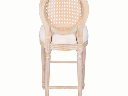 French Country Bar Chairs With Round Back (Set of 2)