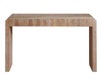 Rustic Modern Console Table With Drawer Storage - Natural Wood