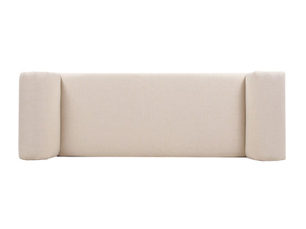 Kathy - Roll Arm Entryway Accent Bench - Sky Neutral Beige