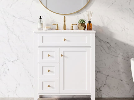 Modern Black Bathroom Vanity With Sink