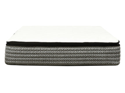 14" Premium Pocket Coil Hybrid Mattress With Gel Memory Foam, Super Plush - Gray / White - King