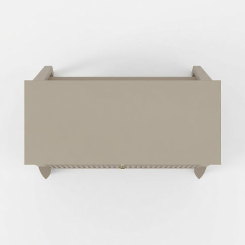 Fluted 3 Drawer Nightstand With Soft Close Slides