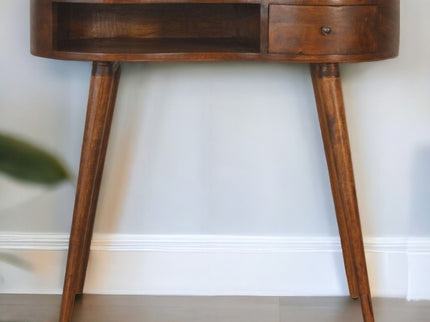 Rounded Writing Desk - Chestnut