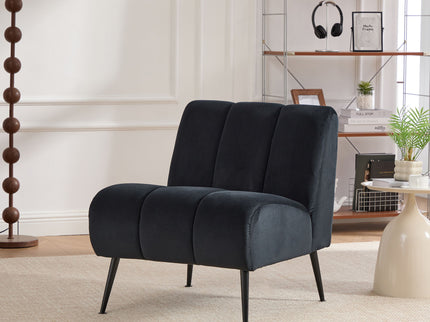 Upholstered Armless Chair For Living Room