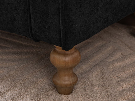 Modern Upholstered Storage Bench With Rolled Armrests]