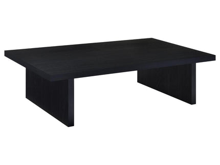 Devar Square Engineered Laminate End Side Table Black