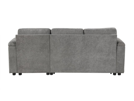 Convertible L Shaped Sofa Couch With Storage, Cup Holders, USB Ports