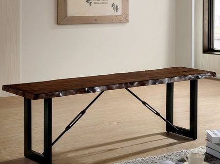 U - Shape Bench With 2 Tone - Black / Walnut