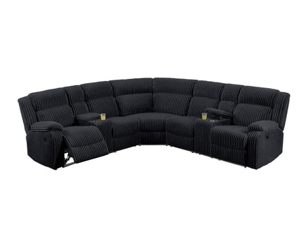 Power Motion Sectional LAF / RAF Loveseat With Console Cup Holders