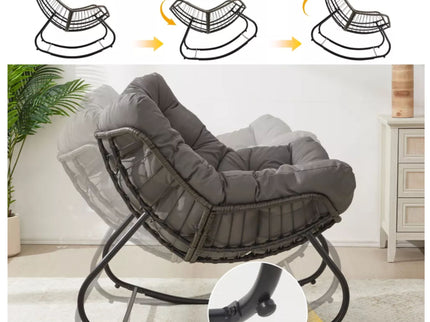 Egg Rocking Chair With Ottoman